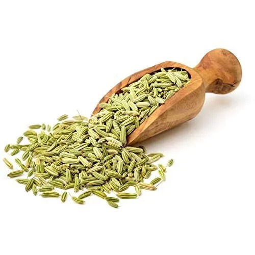 Green Organically Cultivated Dried Style Elongated Shape Aniseed Flavor Fennel Seed