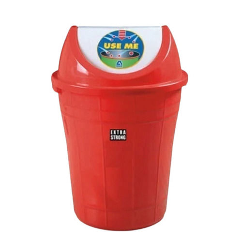 Powder Coated Acrylonitrile Butadiene Styrene Plastic Swing Dustbin With Lid For Garbage