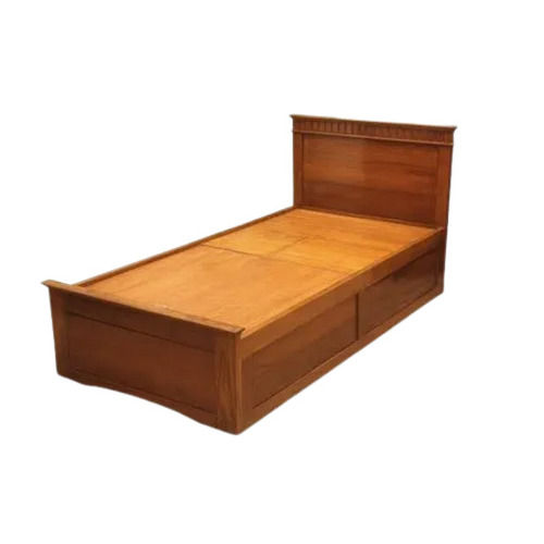 Rectangular Termite Proof Wooden Single Bed - Size 6X3 Feet Carpenter Assembly