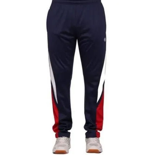 sports wear and regular fit plain dyed polyester track pants for mens 407