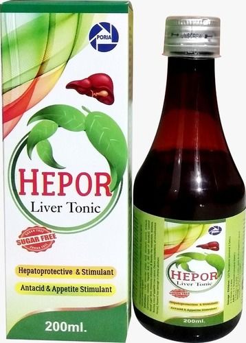 Sugar Free Hepor Herbal Liver Tonic 200Ml Age Group: For Adults