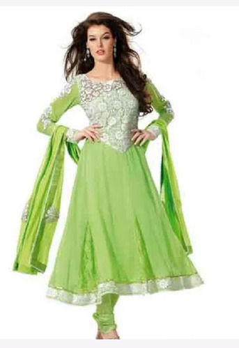 Purple Washable And Comfortable Anarkali Suit For Ladies 