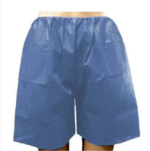 10 Inches Length Plain Non Woven Disposable Boxer Shorts For Hospital
