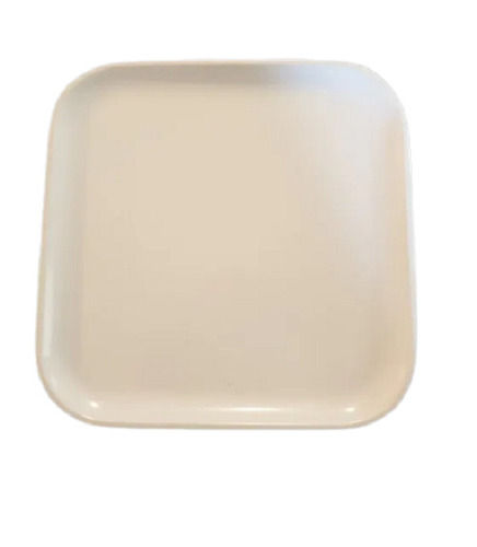 White 140 X 140Mm Square Matte Finish Corian Serving Platters For Hotel