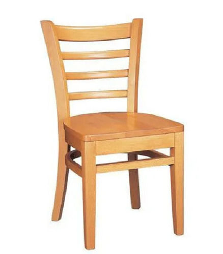 Machine Made 20 X 15 Inches Rectangular Polished Teak Wooden Chair For Home