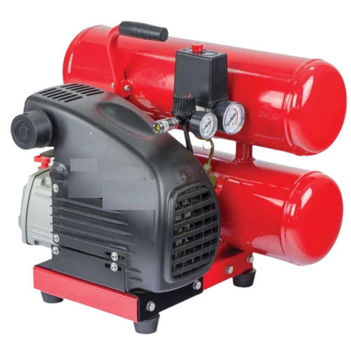 Red And Black 220 Volts 50 Hertz Portable Electric Aluminum Oil Lubricated Air Compressor