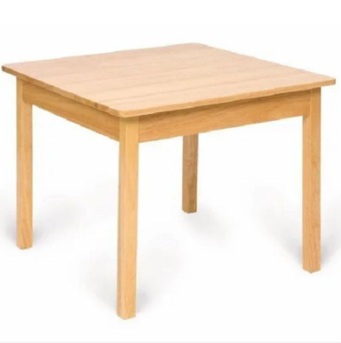 घरों और कार्यालयों के लिए 44x68 Cm स्क्वायर टिकाऊ आउटडोर लकड़ी की मेज