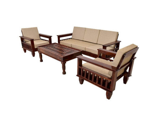 5 Seater Wooden Designer Sofa Set for Living Room