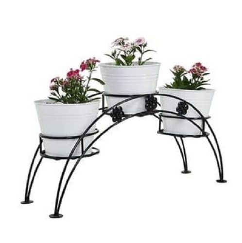 6 X 2 Meter Powder Coated Round Iron Planters For Garden Use Application: Decoration