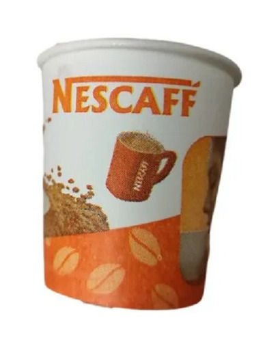 White 85 Ml Use And Throw Printed Paper Coffee Cup For Office And Resturants 