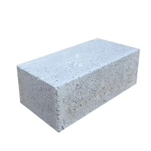 Gray 9X4X3 Inch Rectangular Heat Resistant Solid Cement Bricks