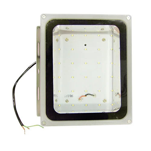 Off White Aluminum And Metal Base Rectangle Electric Led Flood Light For Commercial Use