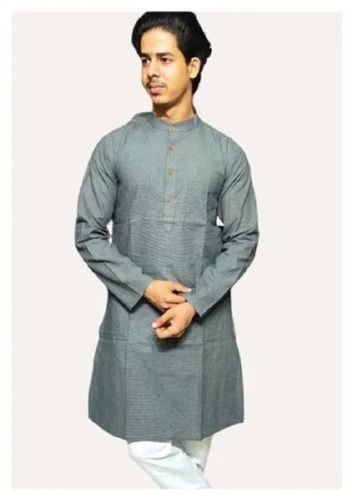 Casual Daily Wear Trendy Short Sleeves Style Bead Decorated Cotton Kurta