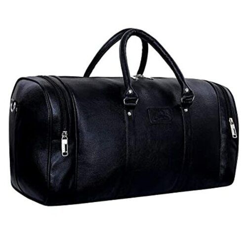 Men Plain leather travel bag, Size: 14x16