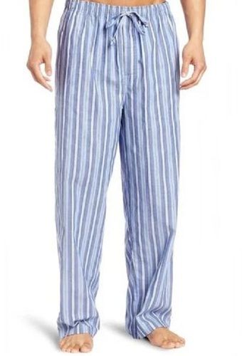 Washable Night Wear Striped Cotton Men Pajama