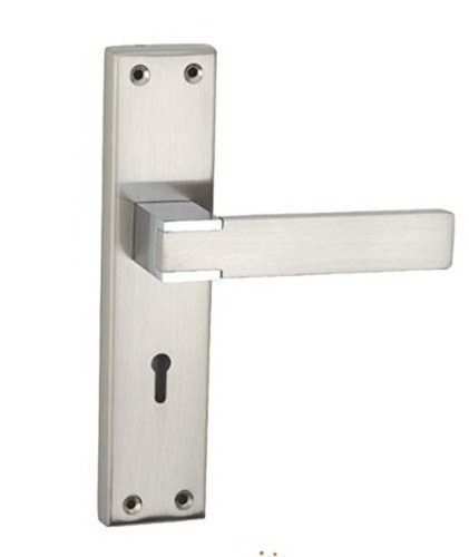 Silver 1.2X0.5X6 Inches Rectangular Polished Stainless Steel Handle Lock For Doors