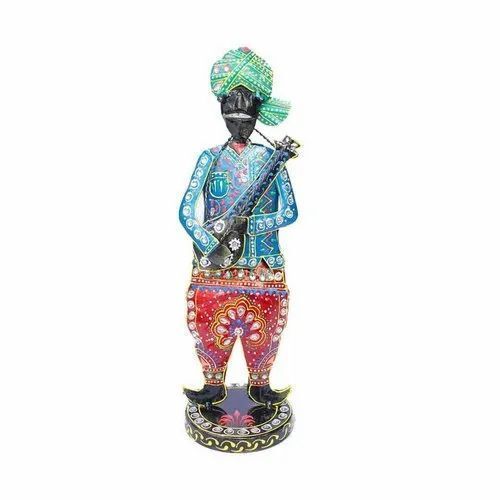 13 Inch Sitar Playing Musician For Home Decoration Use