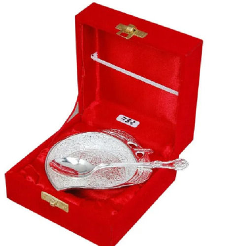 150 Gm Round Polished Silver Utensils Bowl For Gifting Use Size: 500Ml