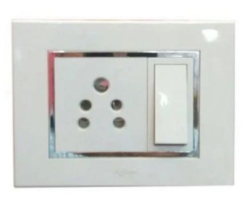 White 240 Volt 10 Ampere Polycarbonate Modular Switches