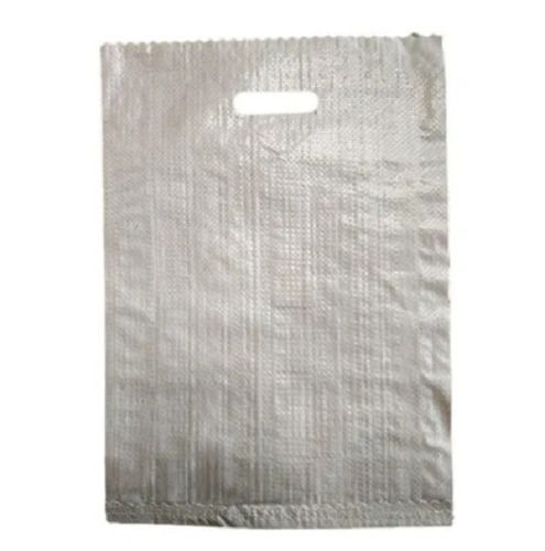 White 8 X 12 Inches Rectangular Hdpe Plain D Cut Bag For Shopping