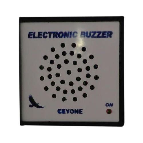 96X96 Mm 220 Voltage Square Polycarbonate Electronic Buzzer Alarm Density: 00 Gram Per Cubic Meter (G/M3)