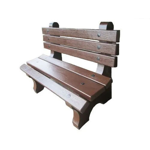 Easy To Clean Indian Regional Style Glossy Finish Precast Garden Bench No Assembly Required