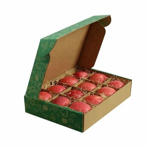 Rectangular Shape Kraft Paper Boxes For Fruit Packaging Use