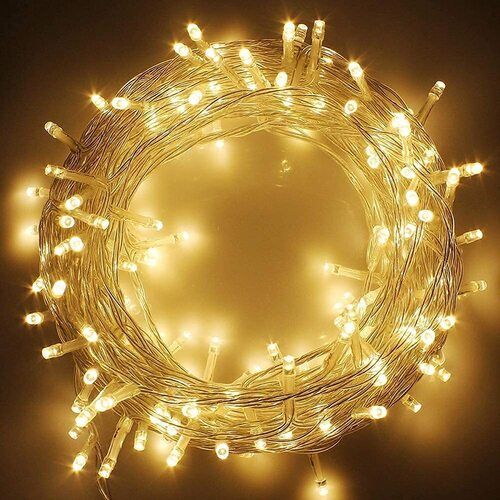 X4cart 40 Meter 240 Led Dhoom Lights Waterproof Led Decorative String Fairy Rice Lights For Indoor And Outdoor Decoration Lights, Festival, Party, Wedding, Garden (Warm White, Pack Of 1)