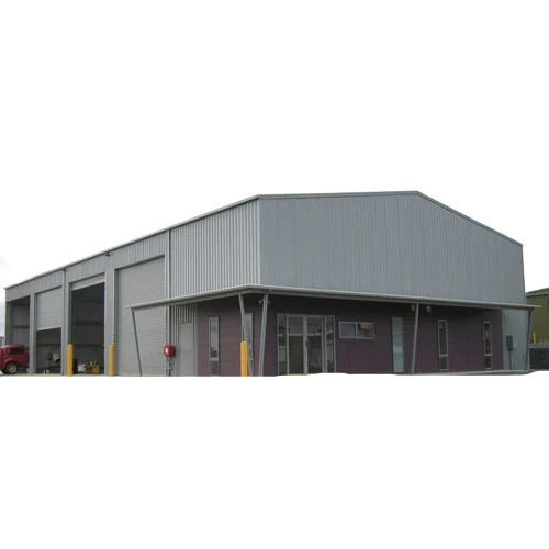 1.2 Mm Thick Powder Coated Mild Steel Prefabricated Shed For Warehouse