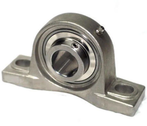 Silver 3X1X2 Inches 8Mm Thick Stainless Steel Pillow Block Bearing