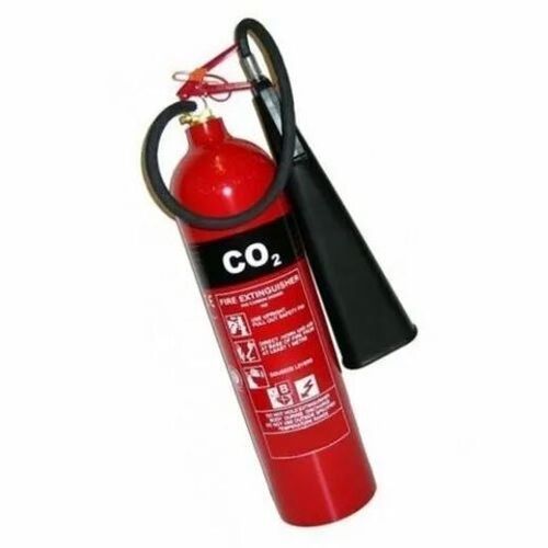 Red And Black 4.5 Kilograms Paint Coated Mild Steel Carbon Dioxide Fire Extinguishers