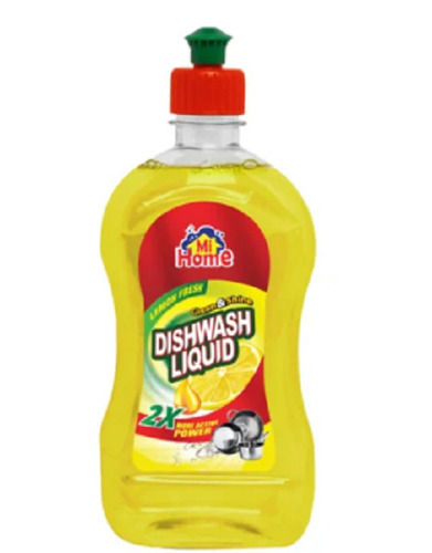 Yellow 500 Ml Size Lemon Fragrance Dish Wash Liquid For Kitchen