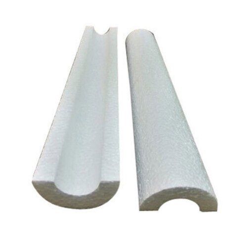 6-8 Mm White Plain Thermocol Pipe Section For Structure Pipe Application: Dog