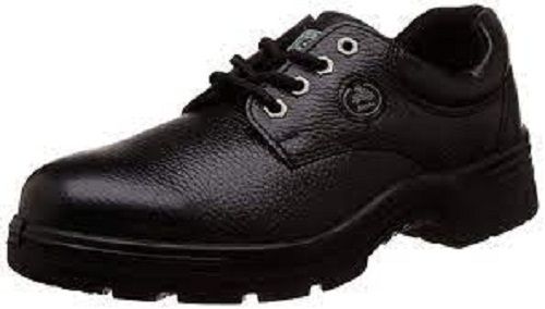 Black Steel Toe Safety Shoes - Leather Outsole, Comfortable Fit | Slip-Resistant, Water Resistant, Lightweight, Breathable, Durable Soles, Anti-Skid, Relaxed Walking Experience