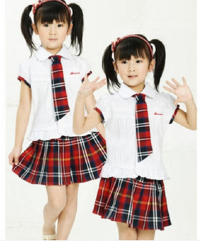 Breathable And Quick Dry Turtle Neck Plain Dyed Short Sleeves School Uniform For Girls  Age Group: 15