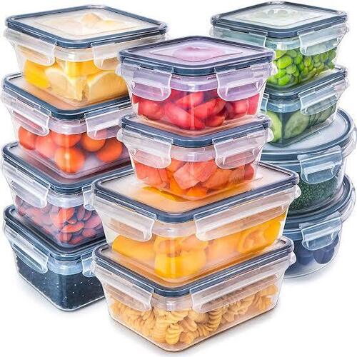 Brass Lightweight Plastic Food Container For Food Storage