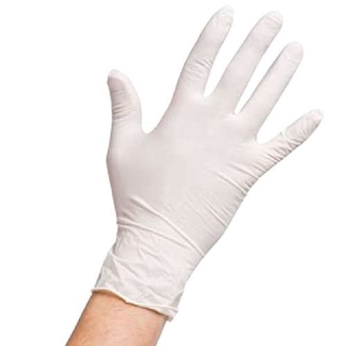 White Plain Pattern Full Figure Medical Grade Elastic Flexible Latex Surgical Gloves