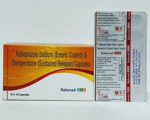  Rabeprazole सोडियम और डोम्परिडोम कैप्सूल, Rabecad Dsr 