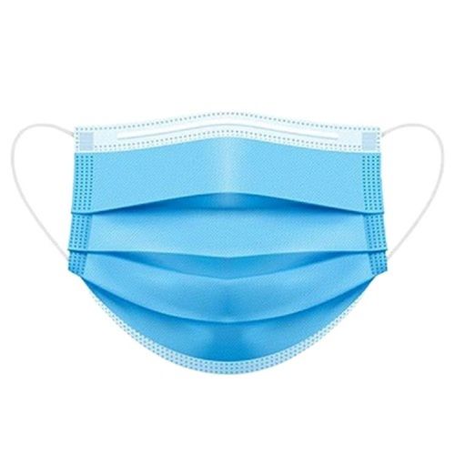 Rectangular Plain Pattern Breathable 3 Layer Non-Woven Disposable Face Mask Age Group: Suitable For All Ages