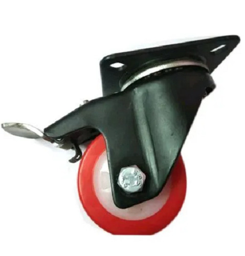 Black Gm Mm Galvanized Rubber Trolley Caster Wheels At Best Price In Gurugram Sunil