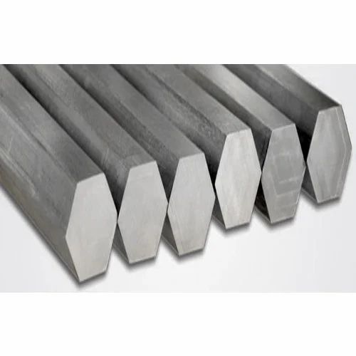 100 Mm Mild Steel Hex Bright Bar For Manufacturing, 6 Meter Length - Bright Surface Finish, Silver Color, Metal Type, Single Piece Construction