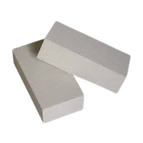 White 12X5X2 Inches Rough Surface Strong Porous Steam Cured Solid Clay Brick