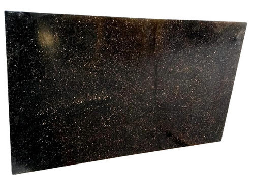 22Mm Thick Scratch Resistance Polished Black Galaxy Granite Granite Density: 2.65 Kilogram Per Cubic Meter (Kg/M3)