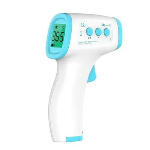 6 Inch 250 Gram 12 Voltage Abs Plastic Forehead Thermometer With Handled  Color Code: White