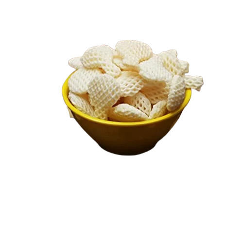 Fried Processing Salty Corn Flakes Badminton Shape Fryums