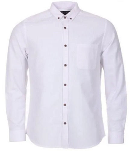 Full Sleeve And Button Down Collared Plain Cotton Shirt For Men Age Group: 18 Above