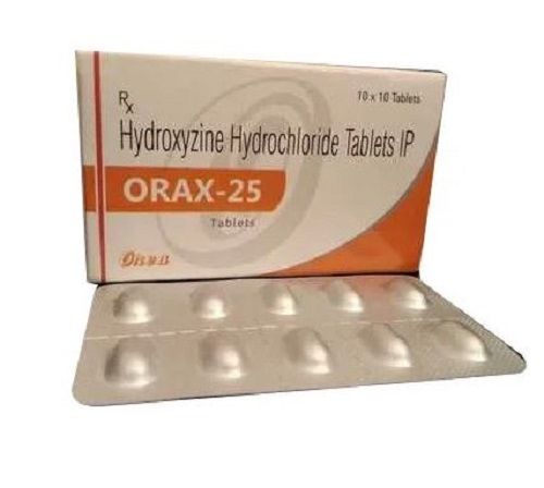 White Hydroxyzine Hydrochloride Tablet For Medical Purpose 