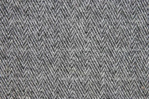 Plain Black Tweed Wool Fabric