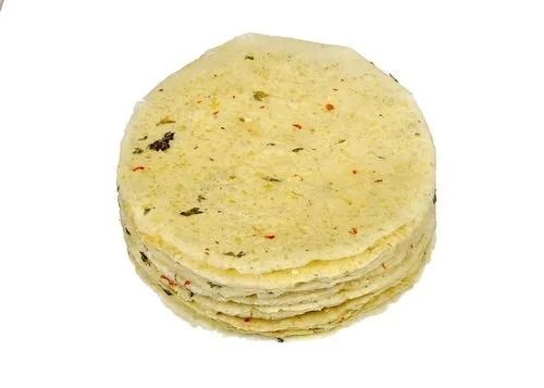 Spicy And Salty Taste Ready To Eat Round Potato Papad