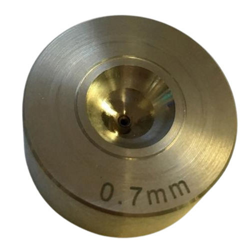 Golden 0.7 Mm Round Tungsten Carbide Stamping Diamond Die For Industrial 